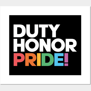 Duty, Honor, Pride! - LGBTQIAP+ Military Posters and Art